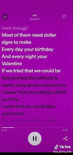 Oui by Jeremih #lyrics #oui #lyricsvideo #lyrics_songs