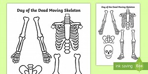 Day of the Dead Split Pin Skeleton Activity