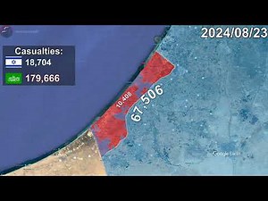 Israel-Hamas War: Every Day to December 1st, 2025 Mapped using Google Earth