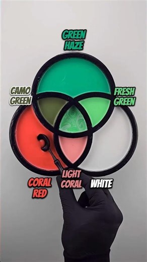 Coral Red Meets Green Haze – Unexpected Harmony