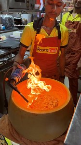 7.4M views · 10K reactions | Trending Fire Cheese Wheel Pasta of Mumbai | Bhukkadnumber1 | Facebook