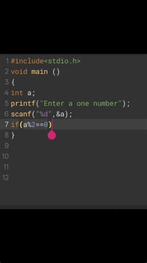 write c program accept one number for user and check given no is even or odd