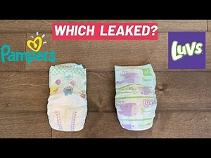 Which diaper leaked Luvs vs Pampers