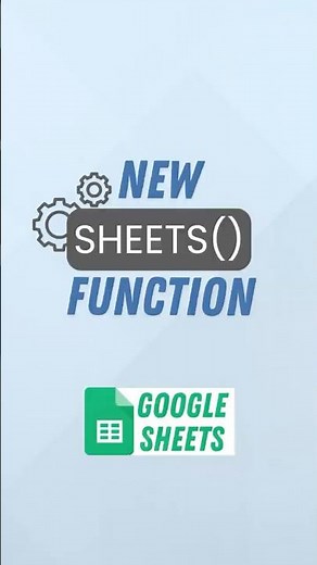 How to use the new SHEETS function in Google Sheets #tutorial