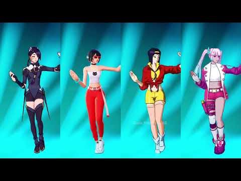 Fortnite Hear Me Now Emote With Erisa Evie Faye Valentine Lennox Rose Skin Thicc 🍑😜😍 Who Won ?