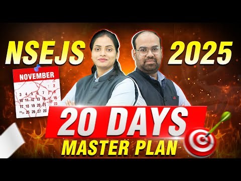 Last 20 Days 😱 Ultimate Master Plan to Crack NSEJS 2025 | 20 Days Roadmap | Motion Olympiad #nsejs