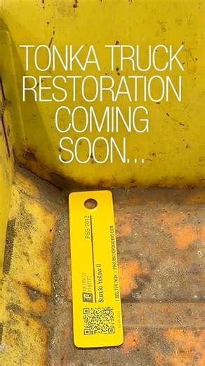 #tonka Mighty Dump Truck #powdercoating #restoration is Coming!.. | Prismatic Powders®