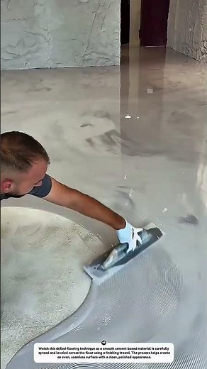 How to Create a Smooth Concrete Floor Finish | Satisfying Floor Leveling Technique