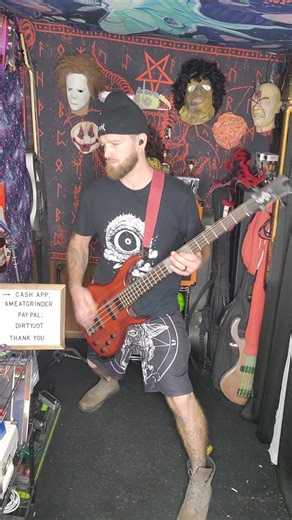 Megadeth-angry again, This is a bass cover for my friend @bradhiggins420 who lost his battle with cancer earlier this month. Great song for a great guy!#dirtyjot #madmenofmetal⚡️ #metalbassist #basscover #orangeamps