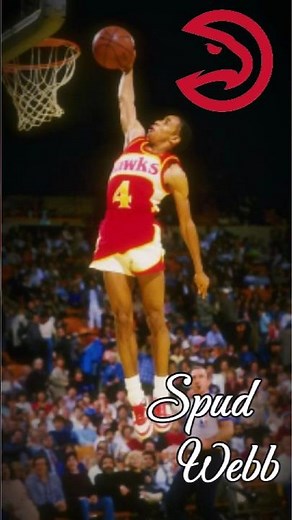 5’7” and ABOVE THE RIM?! 🤯 Spud Webb Was Different🚀#dunk