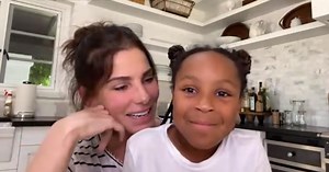 Sandra Bullock Tells Nurse In Surprise Video With Daughter Laila: 'I Bow Down To You And Your Family'