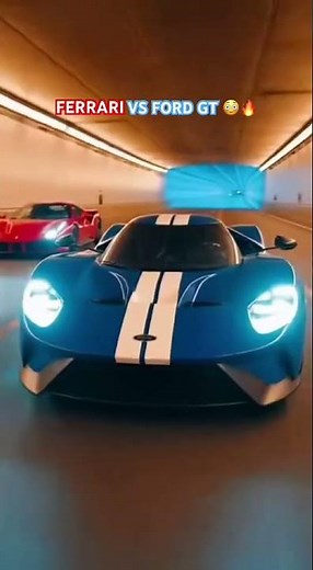 Ferrari vs Ford GT 😳 | Tunnel Run