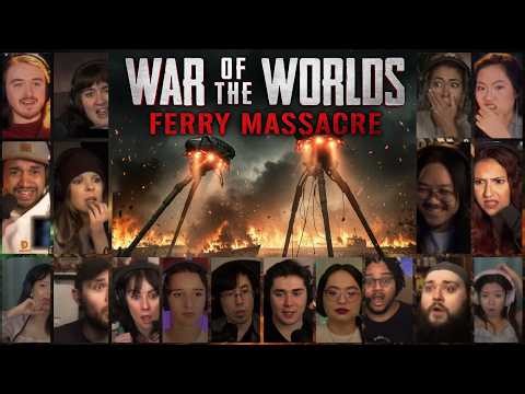 War of the Worlds Ferry Massacre SHOCKS Reactors! River Attack Chaos Mashup (2005 Spielberg)