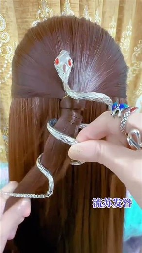 🐍 Snake Hair Pin Magic Hairstyle Tutorial