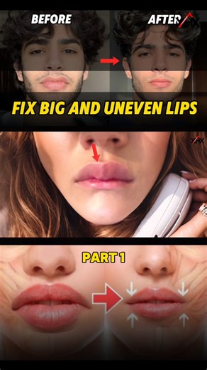 𝗛𝗢𝗥𝗢𝗫 | Fix Asymmetrical Lips | Facial Asymmetry Exercise 🔥 . . . #lips #beauty #makeup #lipstick #lipfiller #skincare #love #beautiful #cosmetics... | Instagram