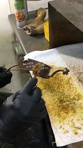 ~ Sam adding the Brown Finish on a spur ~ . . #howitsmade #spurs #secretofthetrade #makersgonnamake #bitsandpsurs #shoplife #tombalding #nedledoux #flashback #toasteroven #howwedoit #samdavidson #tigwelder #madeinamerica #sheridanwyoming | Tom Balding Bits & Spurs