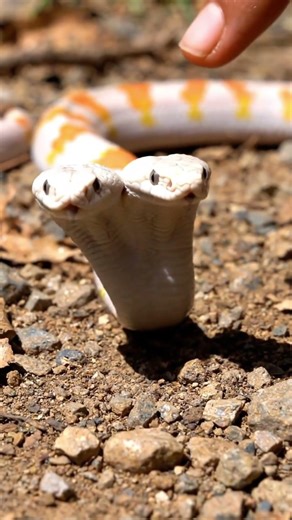 ثعبان برأسين 😱 حقيقة نادرة أم مخلوق من كابوس؟#explore#animals#rare_animals#snake