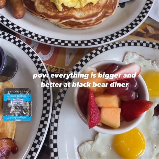 Around here, celebrating the day with a big breakfast starts whenever you want it. That’s right. We serve up your breakfast faves all day long. 📸 IG: christinesnomz | Black Bear Diner