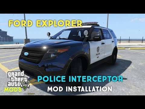 Ford Explorer Police Interceptor Utility Vehicle mod installation | Gtav | Gamebank