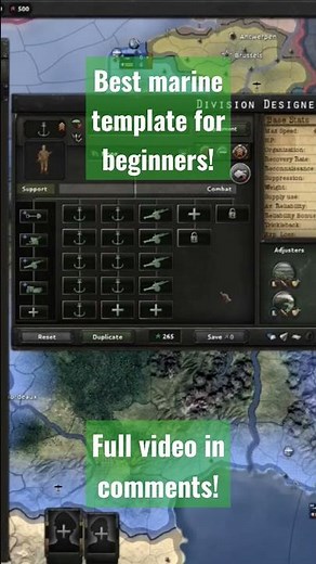 Best marine division template for beginners in Hearts of Iron IV!