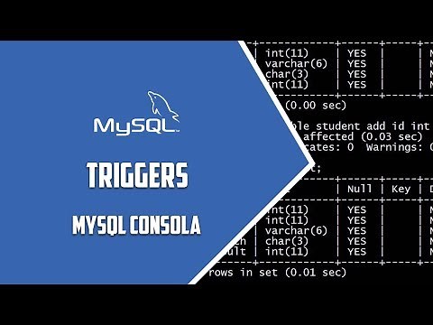 MYSQL Consola – Triggers – Video 71