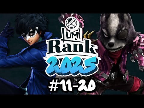 Top 50 Smash Ultimate Players: LumiRank 2025.1 #11-20