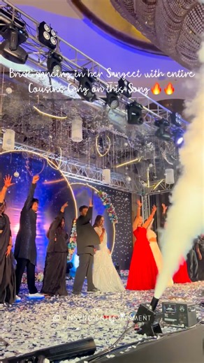 InSync Wedding Choreography on Instagram: "All you need in Sangeet is a Cousins dance like this! 😍🔥 . Choreography: @insync.entertainment Bride & Groom: @abhishree.jain @_rushisanjay_ Event Planner: @apricot.events @mohweddings_ Location: @radissonbluresort_karjat . #sapphire #luttputtgaya #cousinsdance #siblingsdance #bride #bridesolo #edsheeran #sapphirexluttputtgaya #srk #dunki #goals #sangeetchoreography #surprise #surprisedance #viralwedding #weddingchoreography #bridedance #indianwedding