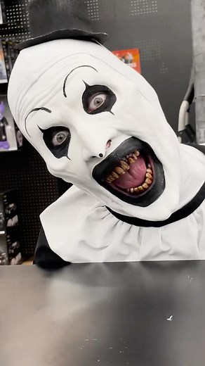 Spirit Halloween on Instagram: "Art was here. Our NYC Spirit Halloween store had a surprise guest creeping around. Head to a Spirit store to stock up on all things Terrifer before you watch @officialterrifier3 this weekend. ⁣ ⁣ #spirithalloween #terrifier #terrifier3 #arttheclown"
