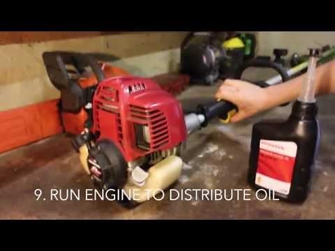 Honda UMK425U Oil Change How To Change Oil Honda UMK425 4 Stroke GX 25