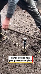 Effortless ground anchor removal technique Partner: perry_trees IG: https://www.instagram.com/perry_trees | Science, Tech and Universe