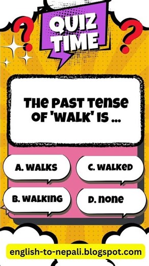 Quick and easy English quiz to improve grammar and vocabulary