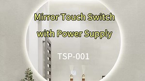 Shinechip One Button Single Touch Key Three Colors 12W Supply Led Driver Transformer Mirror Glass Touch Sensor Switch