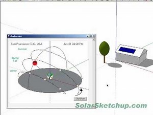 Solar Energy Design & Analysis for Google SketchUp - Ver 1.0.4 - Shadow simulation