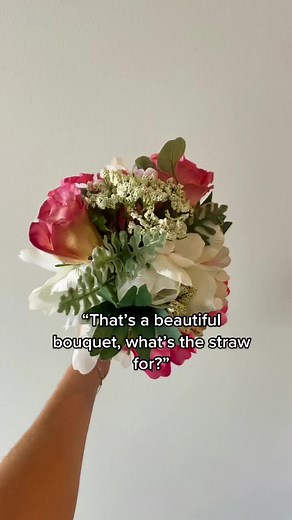 FlaskyFlowers Wedding Bouquet with Hidden 12oz Flask