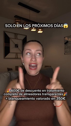 ¡NO TE PIERDAS ESTA GRAN OFERTA DE BLACK FRIDAY! ¡Alinea tus dientes y ahorra un total de 1.000 € con el tratamiento de alineadores invisibles de Impress! ¡SOLO POR TIEMPO LIMITADO! Ahorra 600 € en tu tratamiento de alineadores transparentes Invisalign® y llévate GRATIS un blanqueamiento dental profesional valorado en 350 € y una limpieza dental profesional valorada en 50 €. ¡Reserva hoy mismo tu evaluación gratuita! *Consulta los términos y condiciones de la promoción en https://smile2impress.c