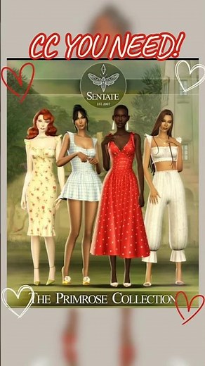 Sims 4 CC YOU NEED 🌸 Primrose Collection | Dreamy Holiday & Romantic Summer 🌸
