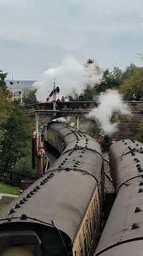 NYMR STEAM GALA: 44806 departs Goathland