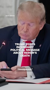 Hours after Hollywood icon Rob Reiner and his wife were found dead, President Trump took to social media to call their deaths "very sad" and baselessly blamed it on Reiner being anti-Trump (no motive was immediately identified by police). Some Republican lawmakers criticized Trump's post, even calling it "unpresidential." CNN's Jake Tapper explains. Read more analysis: https://cnn.it/4ajwrV8 | CNN International