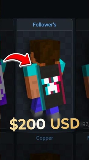 The FREE Cape that costs +$200 in Minecraft!!! 😳🤑