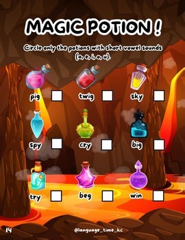 free short vowel worksheets activity Phonics & Reading