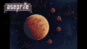 油管搬运 aseprite像素画教程 初学者友好的实时空间场景