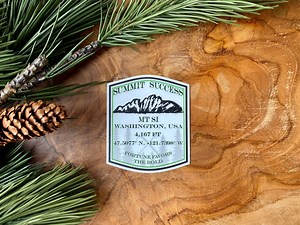 Mount Si Sticker | Washington, Snoqualmie, Mountain Sticker, Bumper Sticker, Hiking, Mountaineering, Backpacking, Vinyl Weatherproof Sticker - Etsy