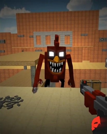 Chicken Gun Minecraft version entity ☠️#chickengun #shorts
