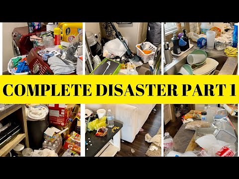 *NEW*|WHOLE HOUSE| COMPLETE DISASTER |PART 1| EXTREMELY FILTHY HOUSE/ DECLUTTER & ORGANIZE