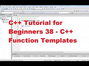 C++ Tutorial for Beginners 38 - C++ Function Templates