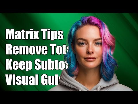 Matrix Visuals - How to remove the grand total and keep subtotals?