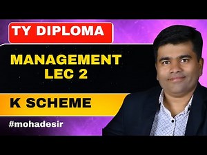 MSBTE Management Lecture 2 | MSBTE Management MCQ | Management Subject K Scheme | 6th Sem Diploma