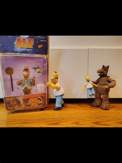 Homer & Alf Gift Exchange ‪@JAKKSPacific‬ The Simpsons Stop Motion Unboxing
