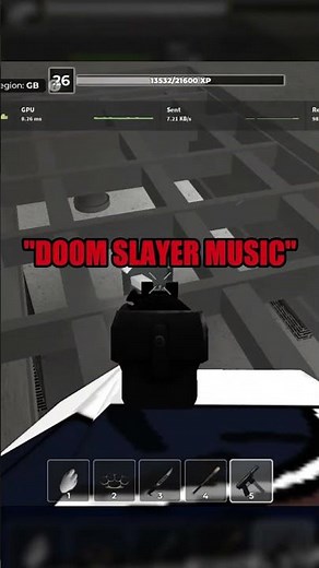 What would you do, if Doom Guy was hunting you? #roblox #criminality #funny