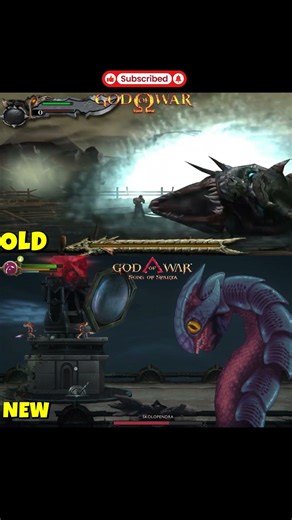 God of war Giant Snake Evolution OLD VS NEW #godofwar